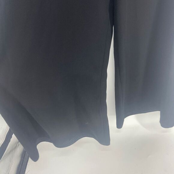 Yigal Azrouel Crepe Womens Jet Black New Wide Leg Trouser Pant 0 - Picture 4 of 8